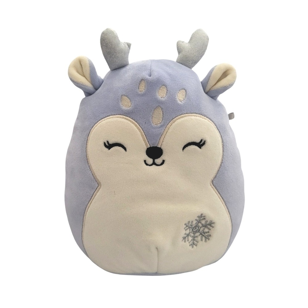Squishmallows Farryn Purple Deer Plush 8" Antlers Embroidery Winter Holiday